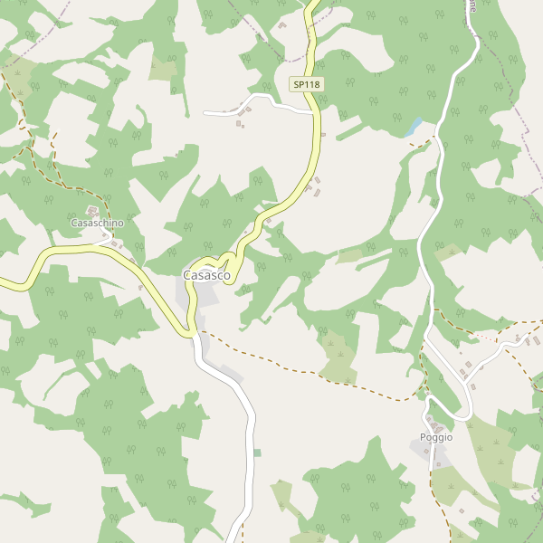 Thumbnail mappa parcheggi di Casasco