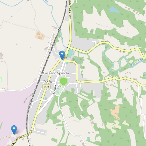 Thumbnail mappa parcheggi di Cassano Spinola