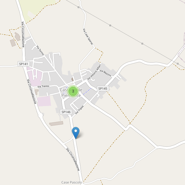 Thumbnail mappa parcheggi di Castagnole Piemonte
