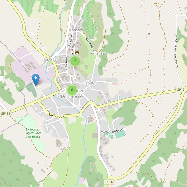 Thumbnail mappa parcheggi di Castelnuovo Don Bosco