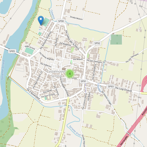 Thumbnail mappa parcheggi di Castelnuovo Scrivia