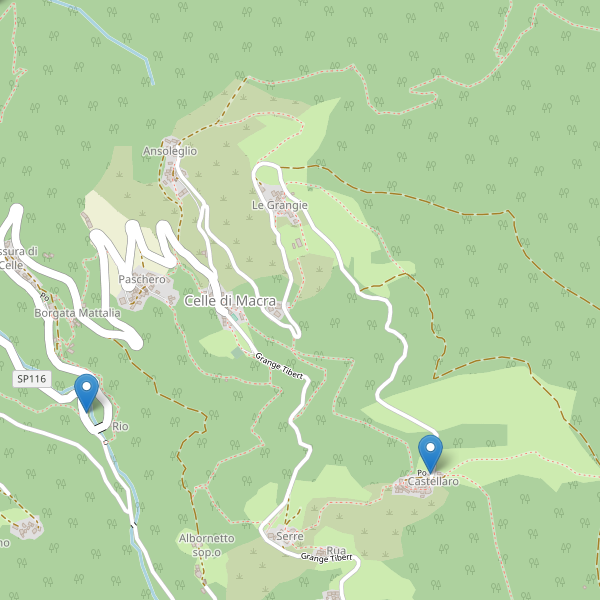 Thumbnail mappa parcheggi di Celle di Macra