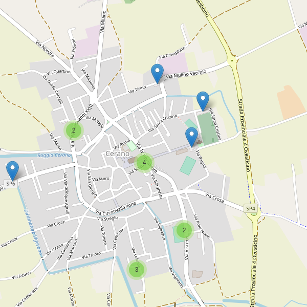 Thumbnail mappa parcheggi di Cerano