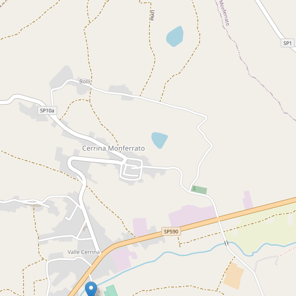 Thumbnail mappa parcheggi di Cerrina Monferrato