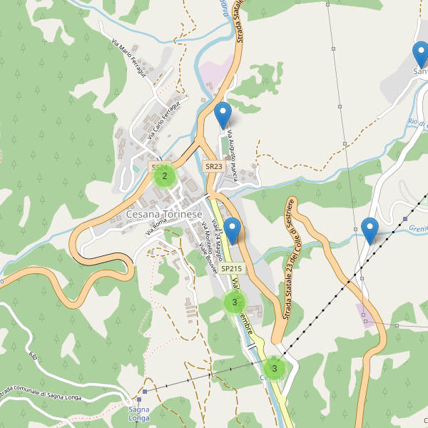 Thumbnail mappa parcheggi di Cesana Torinese