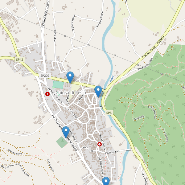 Thumbnail mappa parcheggi di Chiusa di Pesio