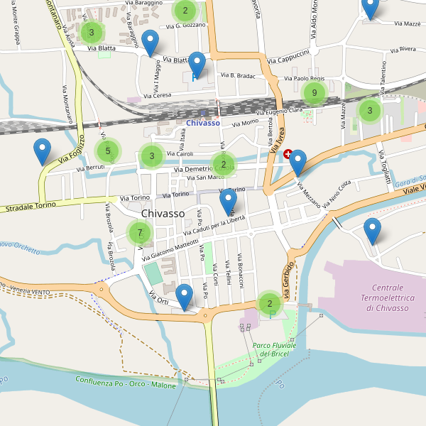 Thumbnail mappa parcheggi di Chivasso