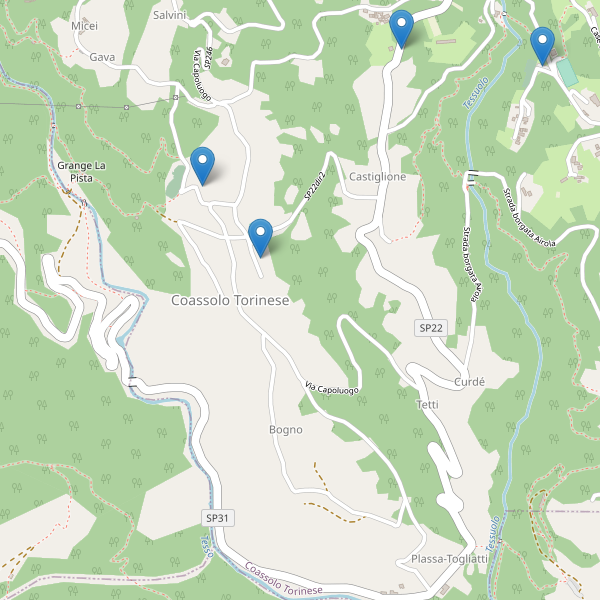 Thumbnail mappa parcheggi di Coassolo Torinese