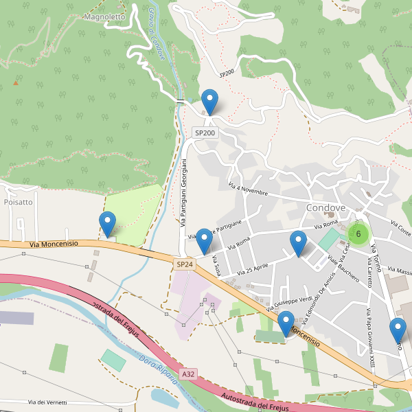 Thumbnail mappa parcheggi di Condove