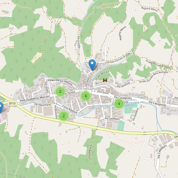 Thumbnail mappa parcheggi di Corneliano d'Alba