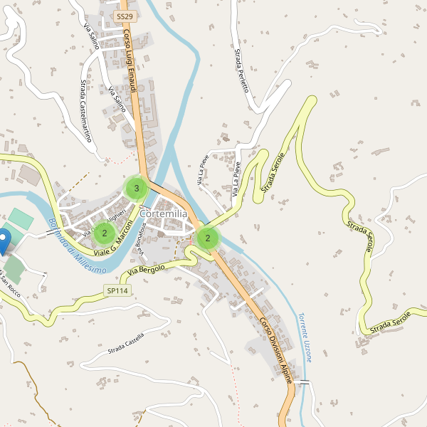 Thumbnail mappa parcheggi di Cortemilia
