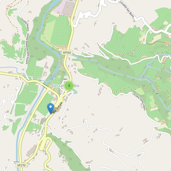 Thumbnail mappa parcheggi di Cossano Belbo