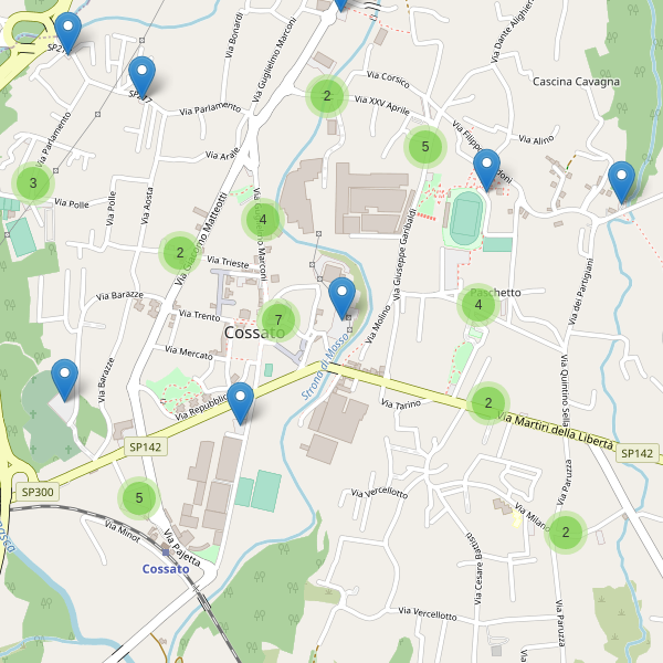 Thumbnail mappa parcheggi di Cossato