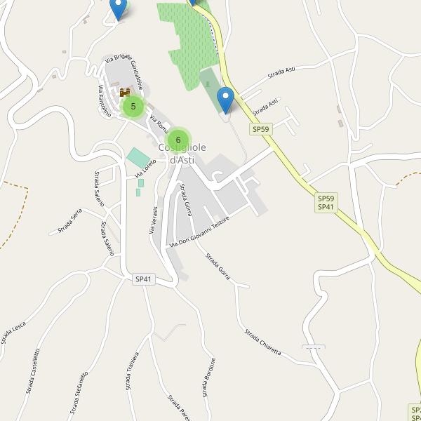 Thumbnail mappa parcheggi di Costigliole d'Asti