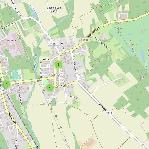 Thumbnail mappa parcheggi di Cressa