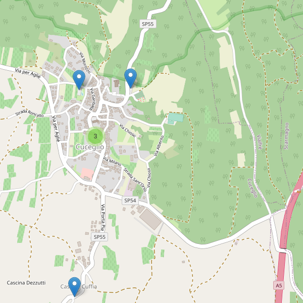 Thumbnail mappa parcheggi di Cuceglio