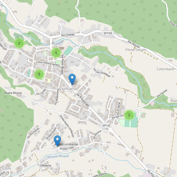 Thumbnail mappa parcheggi di Cumiana