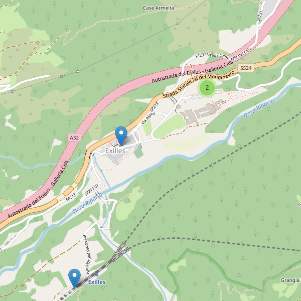 Thumbnail mappa parcheggi di Exilles