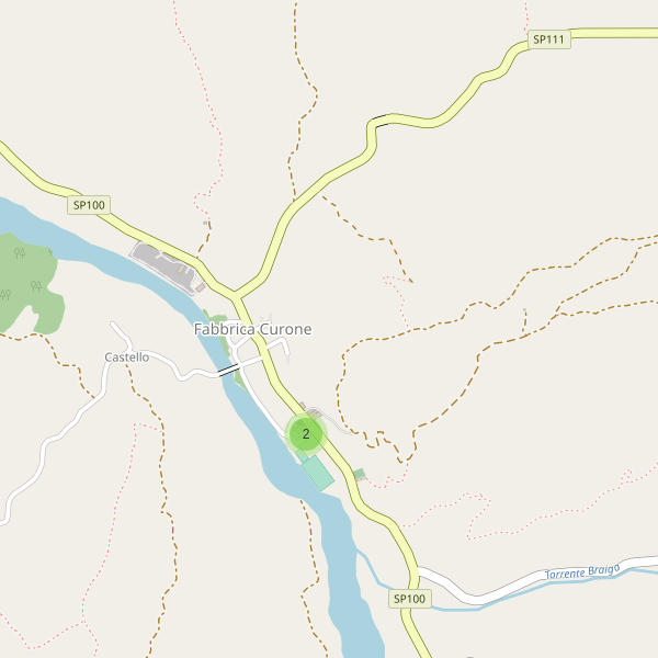 Thumbnail mappa parcheggi di Fabbrica Curone