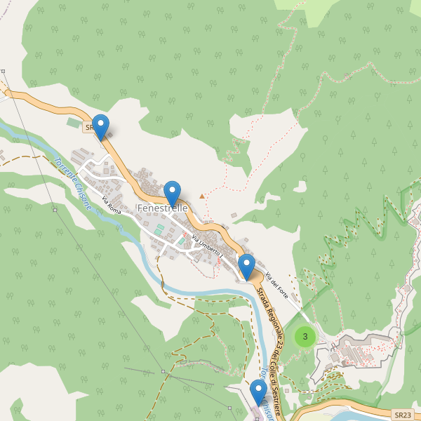 Thumbnail mappa parcheggi di Fenestrelle
