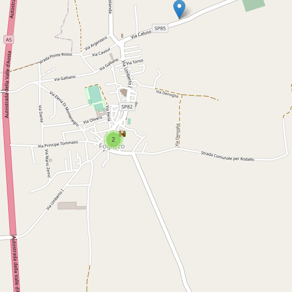 Thumbnail mappa parcheggi di Foglizzo