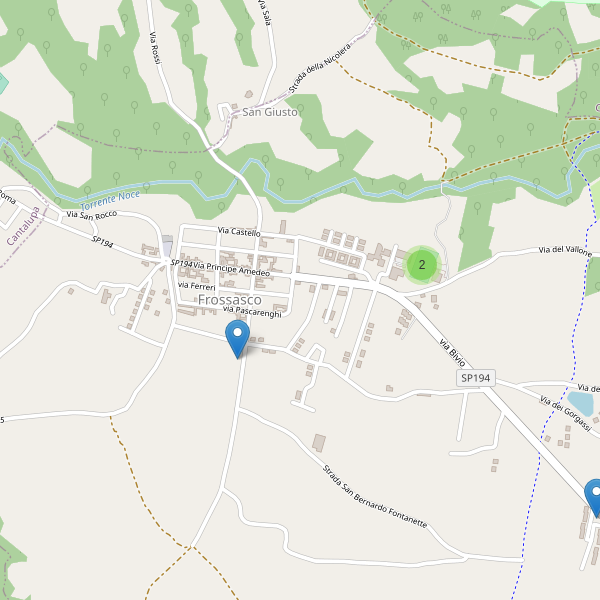 Thumbnail mappa parcheggi di Frossasco