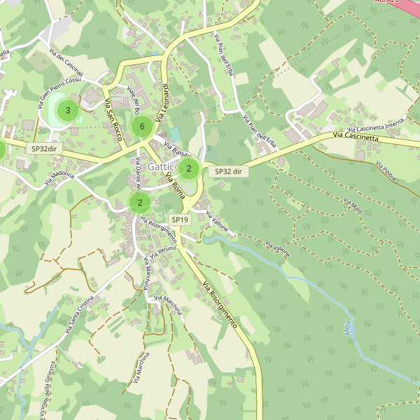 Thumbnail mappa parcheggi di Gattico