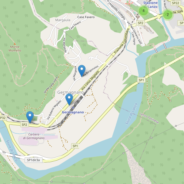 Thumbnail mappa parcheggi di Germagnano