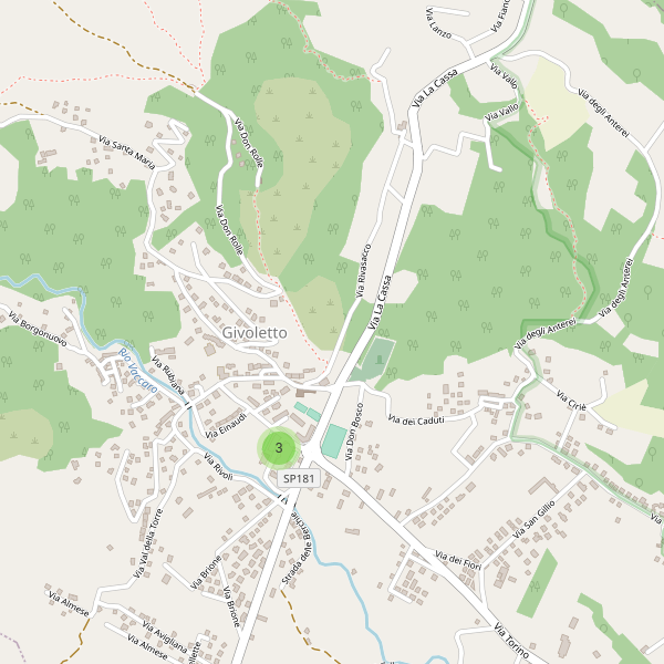 Thumbnail mappa parcheggi di Givoletto