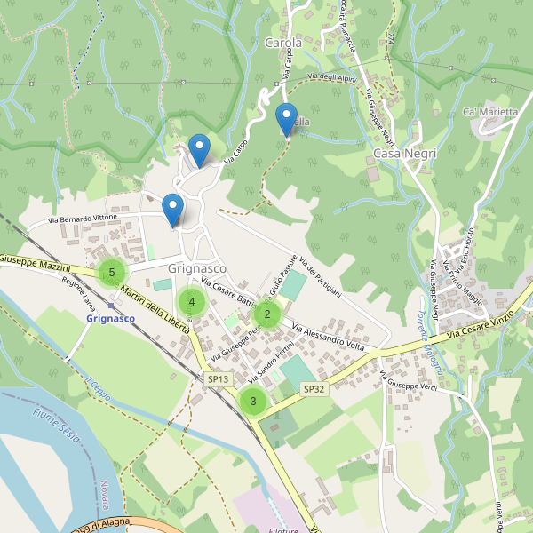Thumbnail mappa parcheggi di Grignasco