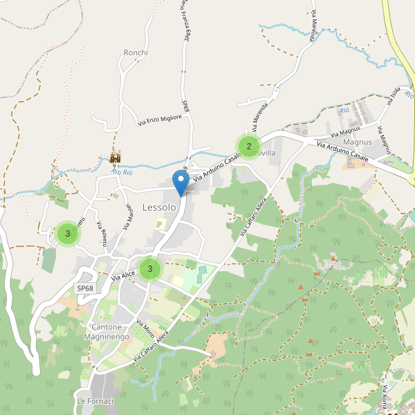 Thumbnail mappa parcheggi di Lessolo