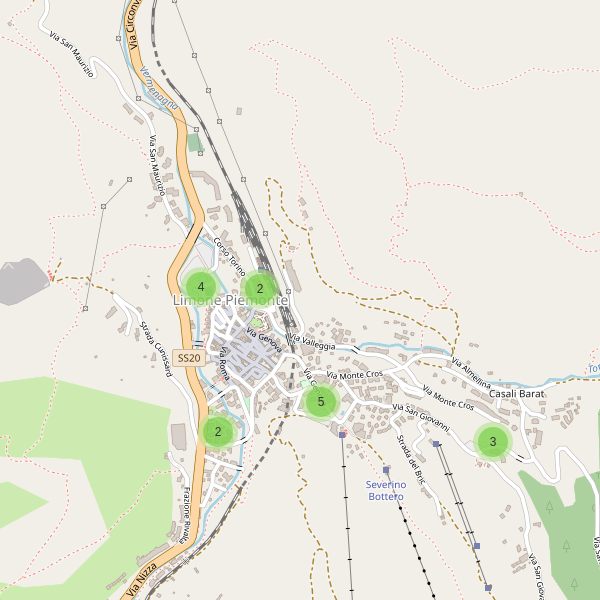 Thumbnail mappa parcheggi di Limone Piemonte