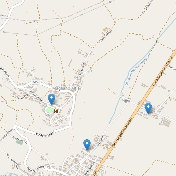 Thumbnail mappa parcheggi di Magliano Alfieri