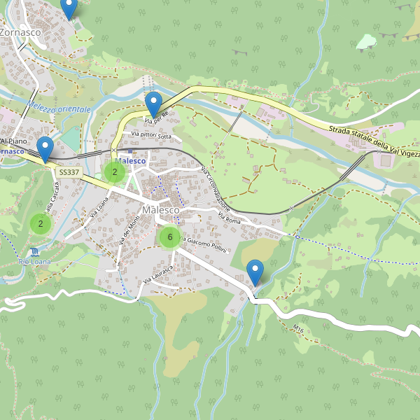 Thumbnail mappa parcheggi di Malesco