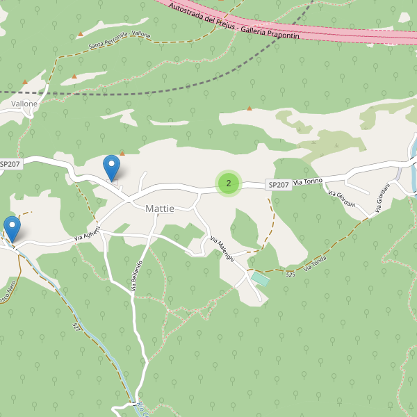 Thumbnail mappa parcheggi di Mattie