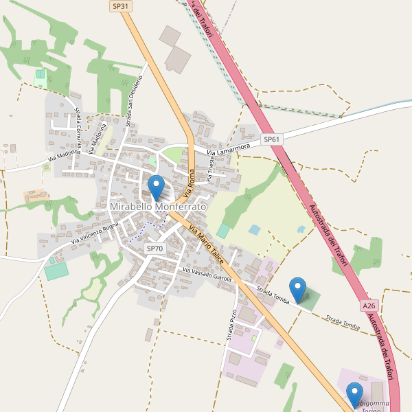 Thumbnail mappa parcheggi di Mirabello Monferrato