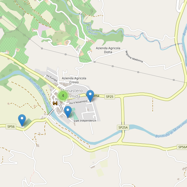 Thumbnail mappa parcheggi di Monastero Bormida