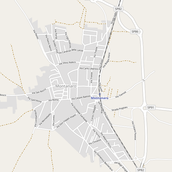 Thumbnail mappa parcheggi di Montanaro