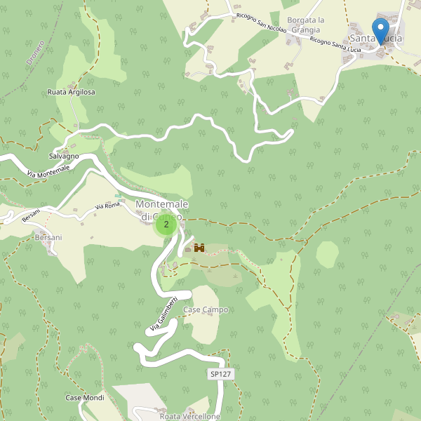 Thumbnail mappa parcheggi di Montemale di Cuneo