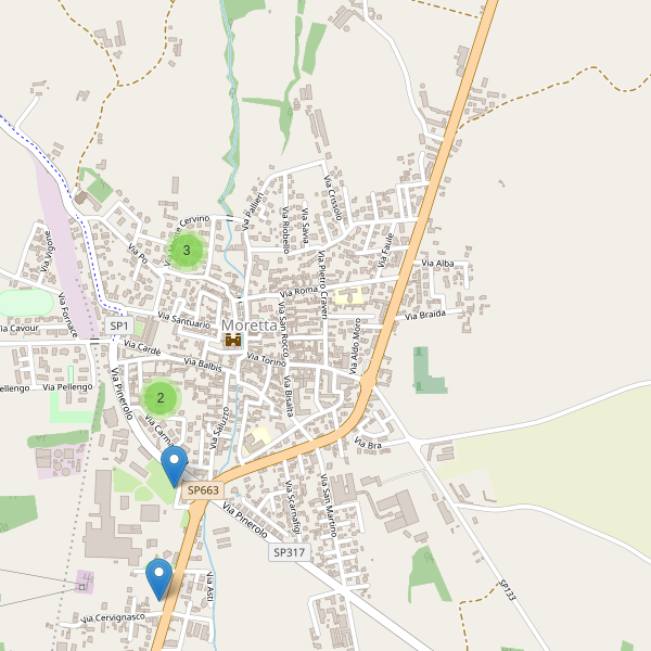 Thumbnail mappa parcheggi di Moretta