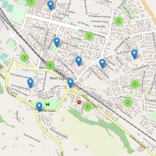 Thumbnail mappa parcheggi di Novi Ligure