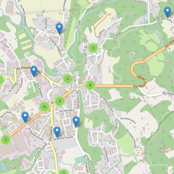 Thumbnail mappa parcheggi di Oleggio Castello