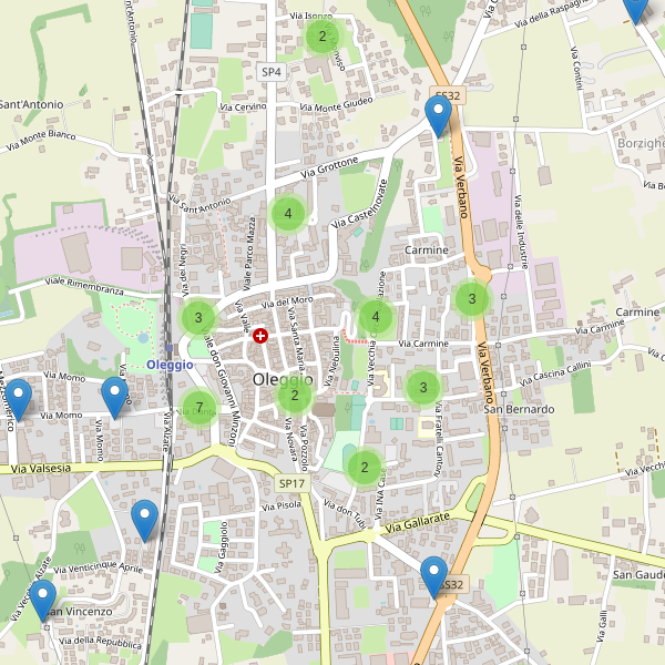 Thumbnail mappa parcheggi di Oleggio