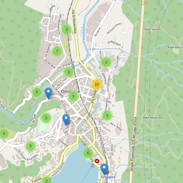 Thumbnail mappa parcheggi di Omegna