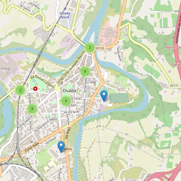 Thumbnail mappa parcheggi di Ovada