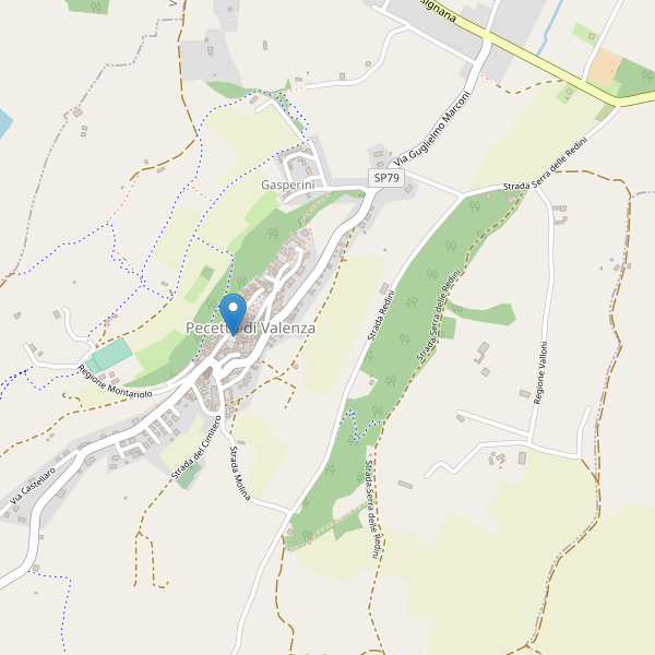 Thumbnail mappa parcheggi di Pecetto di Valenza