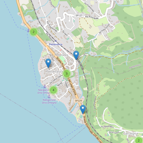 Thumbnail mappa parcheggi di Pettenasco