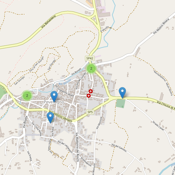 Thumbnail mappa parcheggi di Peveragno