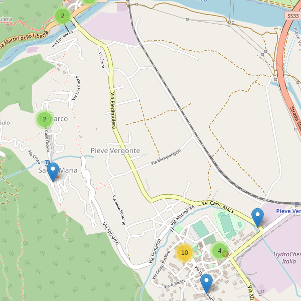 Thumbnail mappa parcheggi di Pieve Vergonte