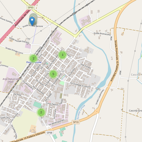 Thumbnail mappa parcheggi di Pontecurone